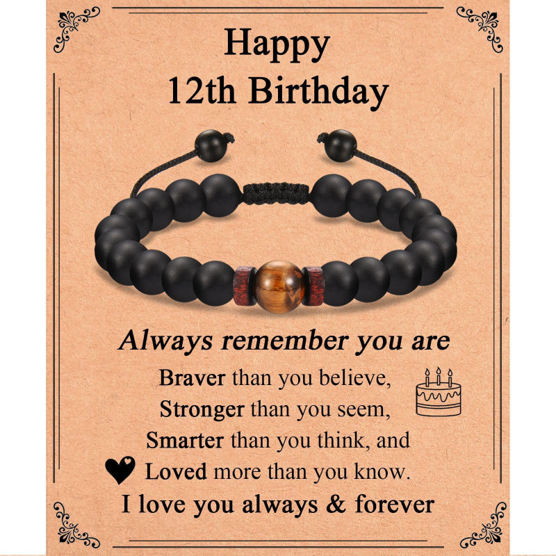 Tiger Eye Spacer Woven Bracelet