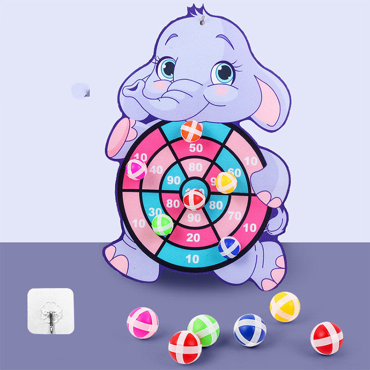 Kids Cartoon Sticky Ball Dart Board Fun