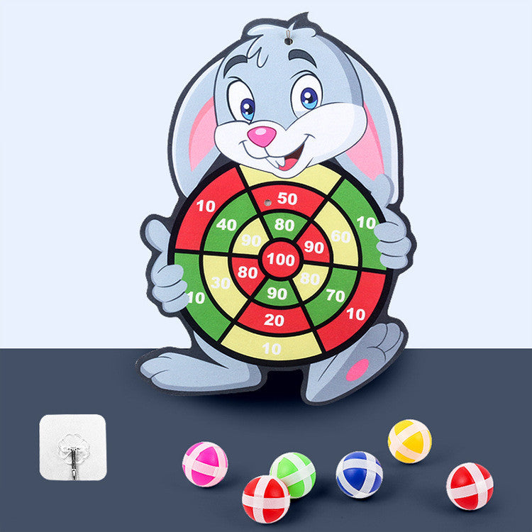 Kids Cartoon Sticky Ball Dart Board Fun