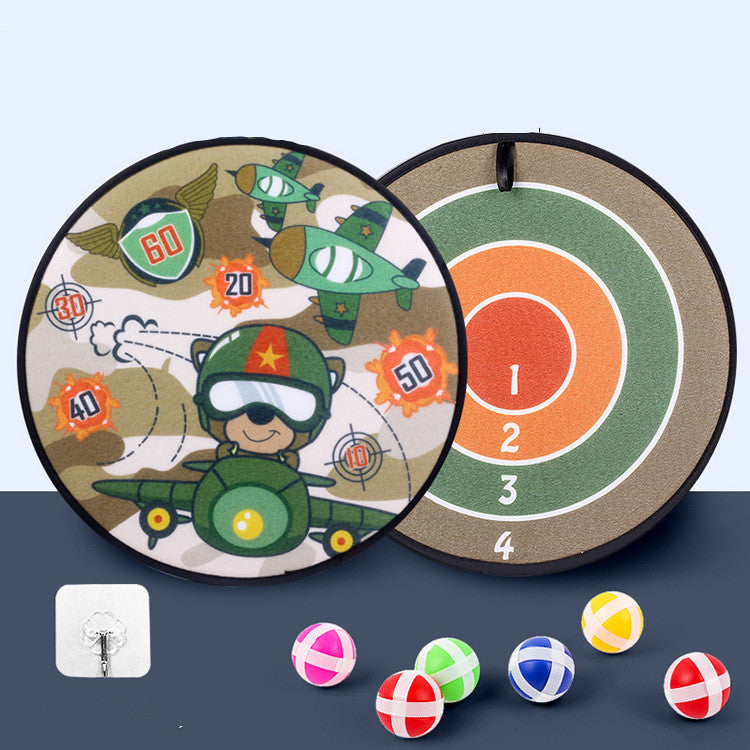 Kids Cartoon Sticky Ball Dart Board Fun