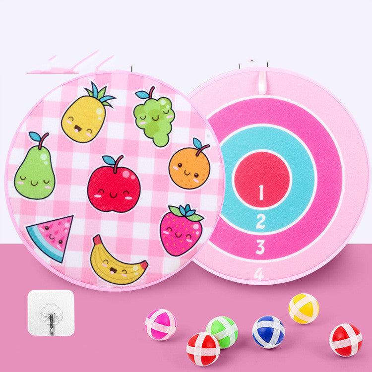 Kids Cartoon Sticky Ball Dart Board Fun