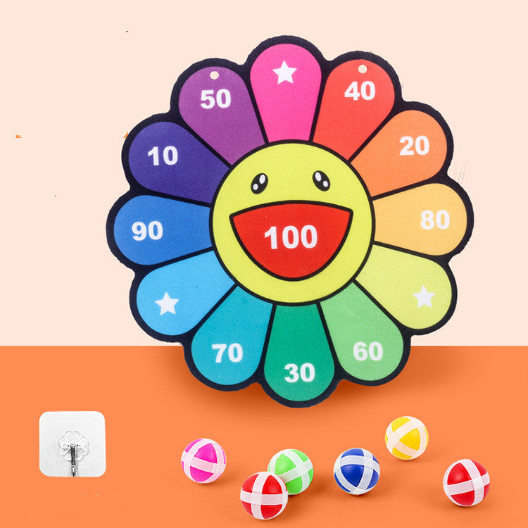 Kids Cartoon Sticky Ball Dart Board Fun