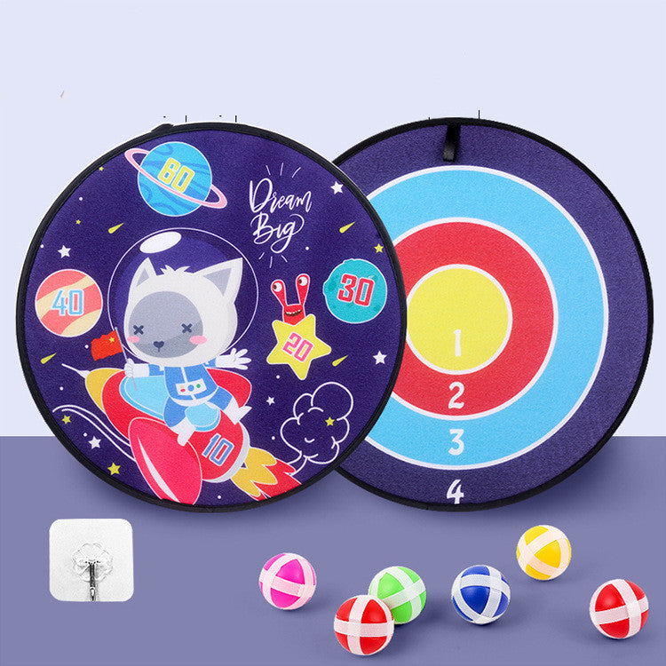 Kids Cartoon Sticky Ball Dart Board Fun