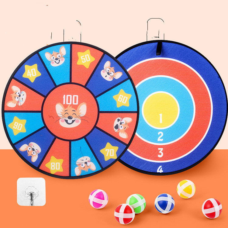 Kids Cartoon Sticky Ball Dart Board Fun