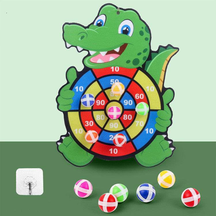 Kids Cartoon Sticky Ball Dart Board Fun