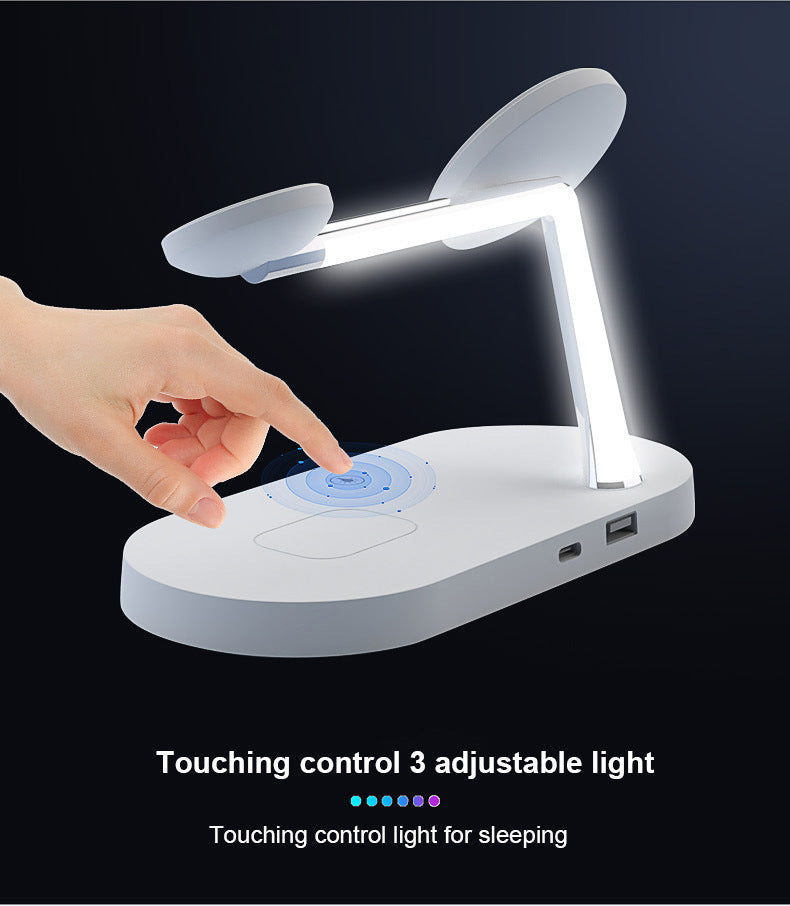 Multifunctional Five-In-One Magnetic Wireless Charging Watch Headset Mobile Phone Holder Charger 15W Fast Charge