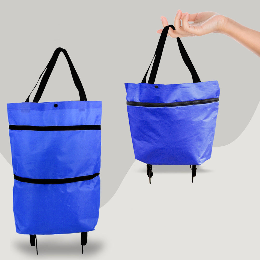 Women's 2 in 1 Foldable Shopping Cart with Wheels