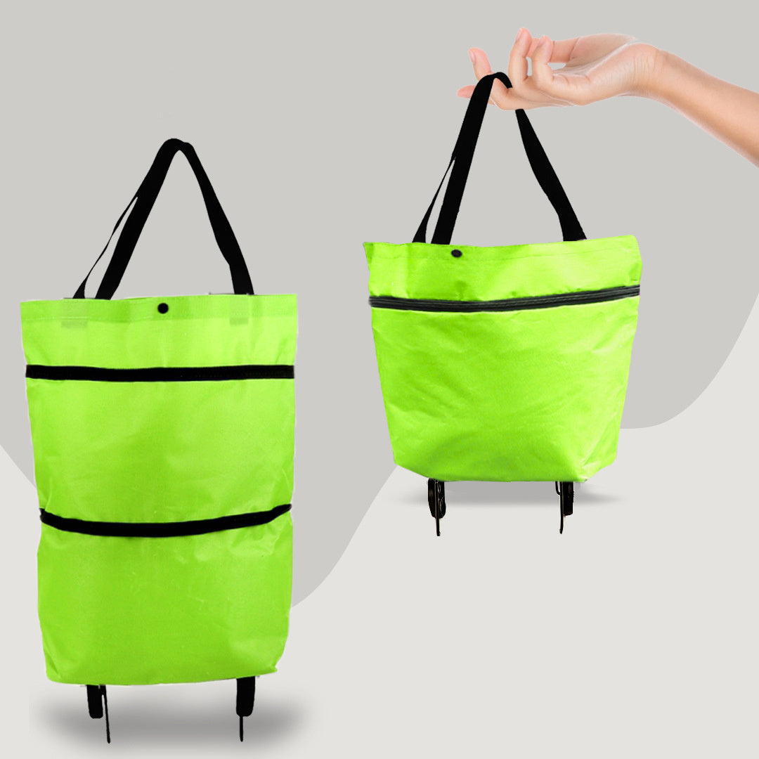 Women's 2 in 1 Foldable Shopping Cart with Wheels