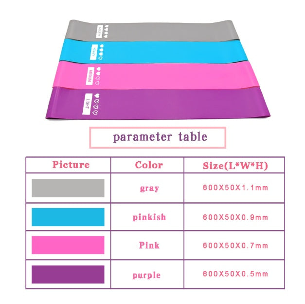 Women's Resistance Bands Elastic Booty Sport For Fitness Workouts