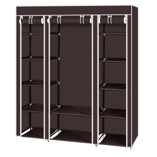 Non Woven Kids Wardrobe Closet with 5 Layers And 12 Compartments