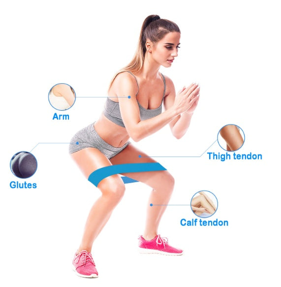 Women's Resistance Bands Elastic Booty Sport For Fitness Workouts