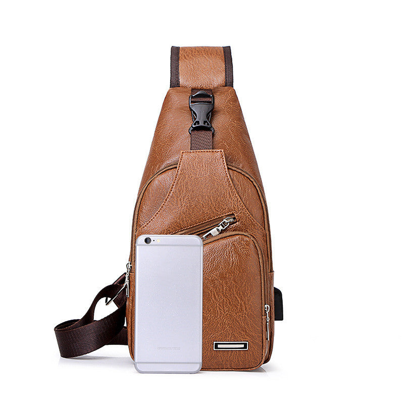 Casual Men's USB Charging Carry Pack