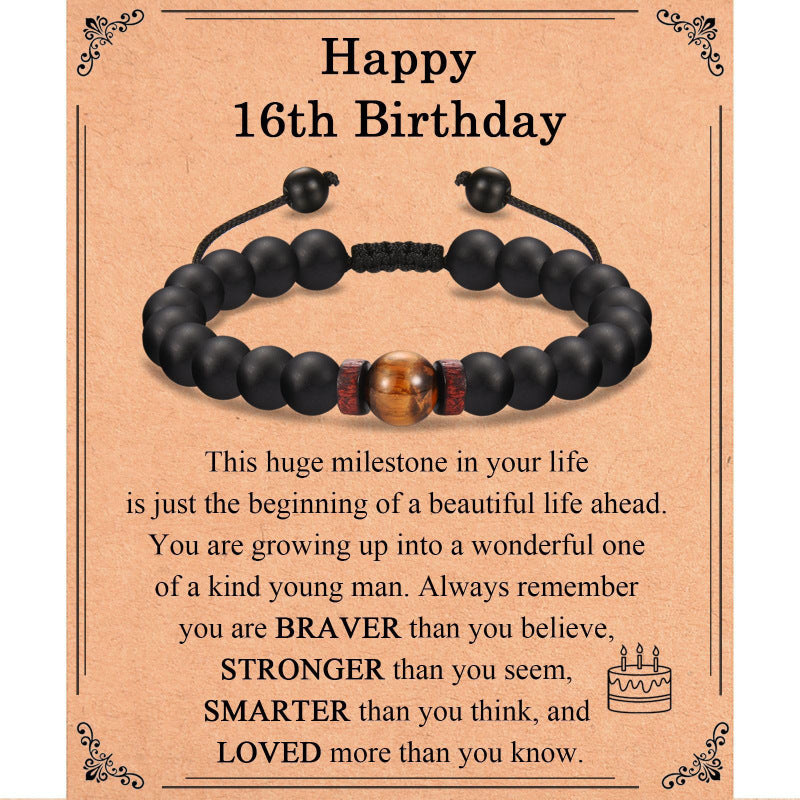 Tiger Eye Spacer Woven Bracelet