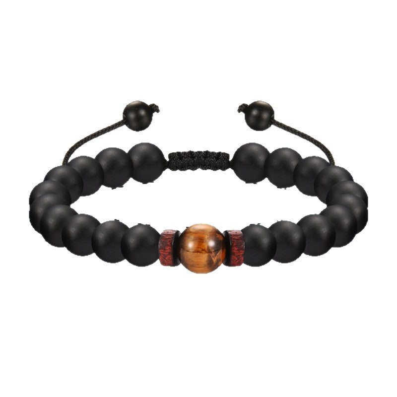 Tiger Eye Spacer Woven Bracelet