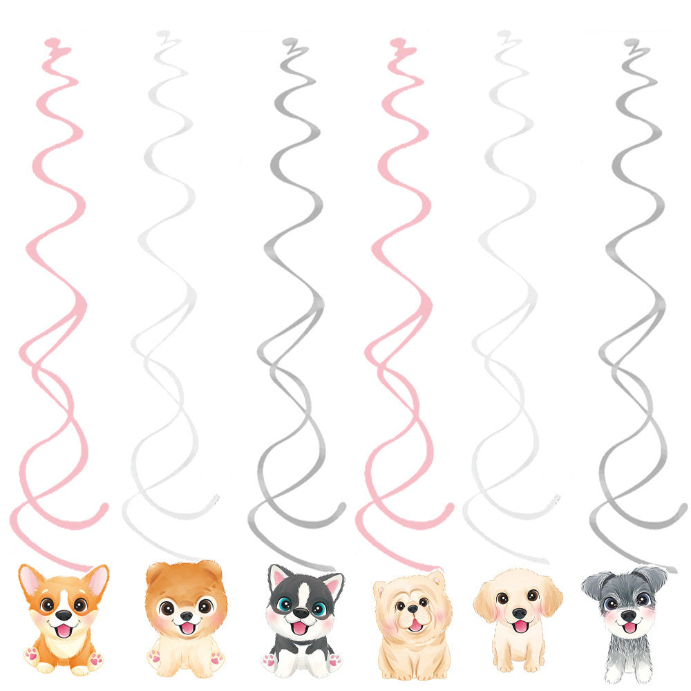 Birthday Party Decoration Dog Paw Tableware Set