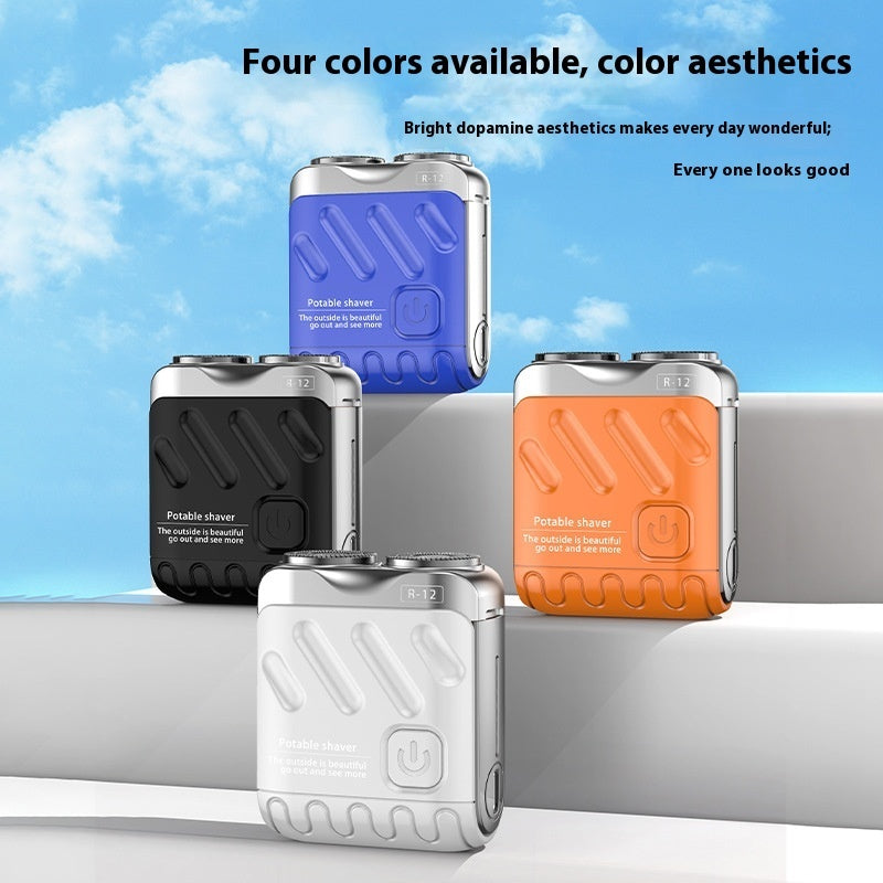 Portable Double Floating Magnetic Blade Rechargeable Pocket Razor