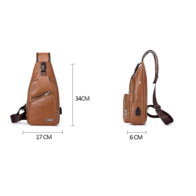 Casual Men's USB Charging Carry Pack