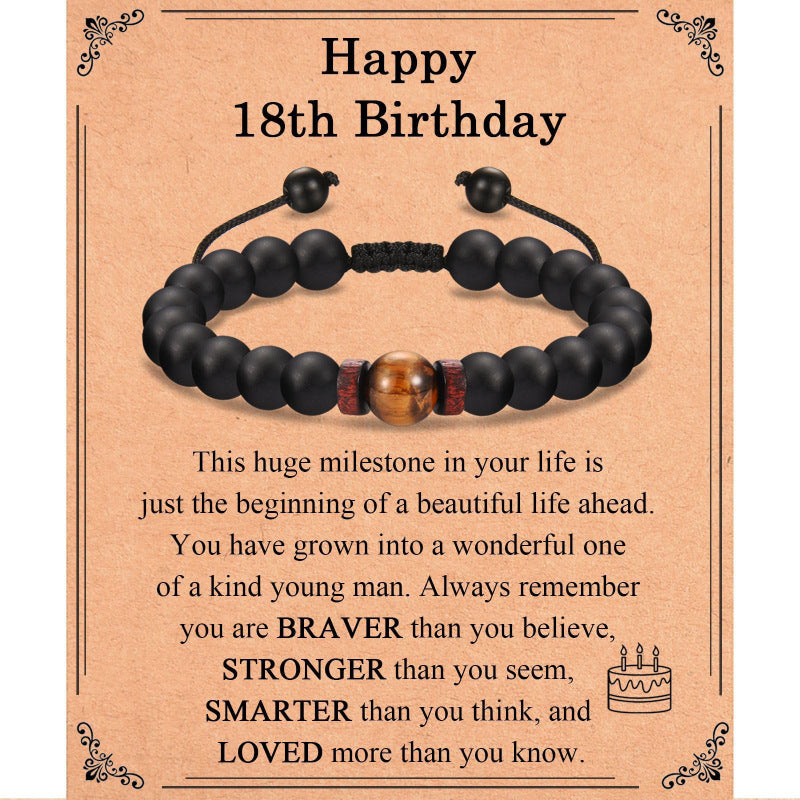 Tiger Eye Spacer Woven Bracelet