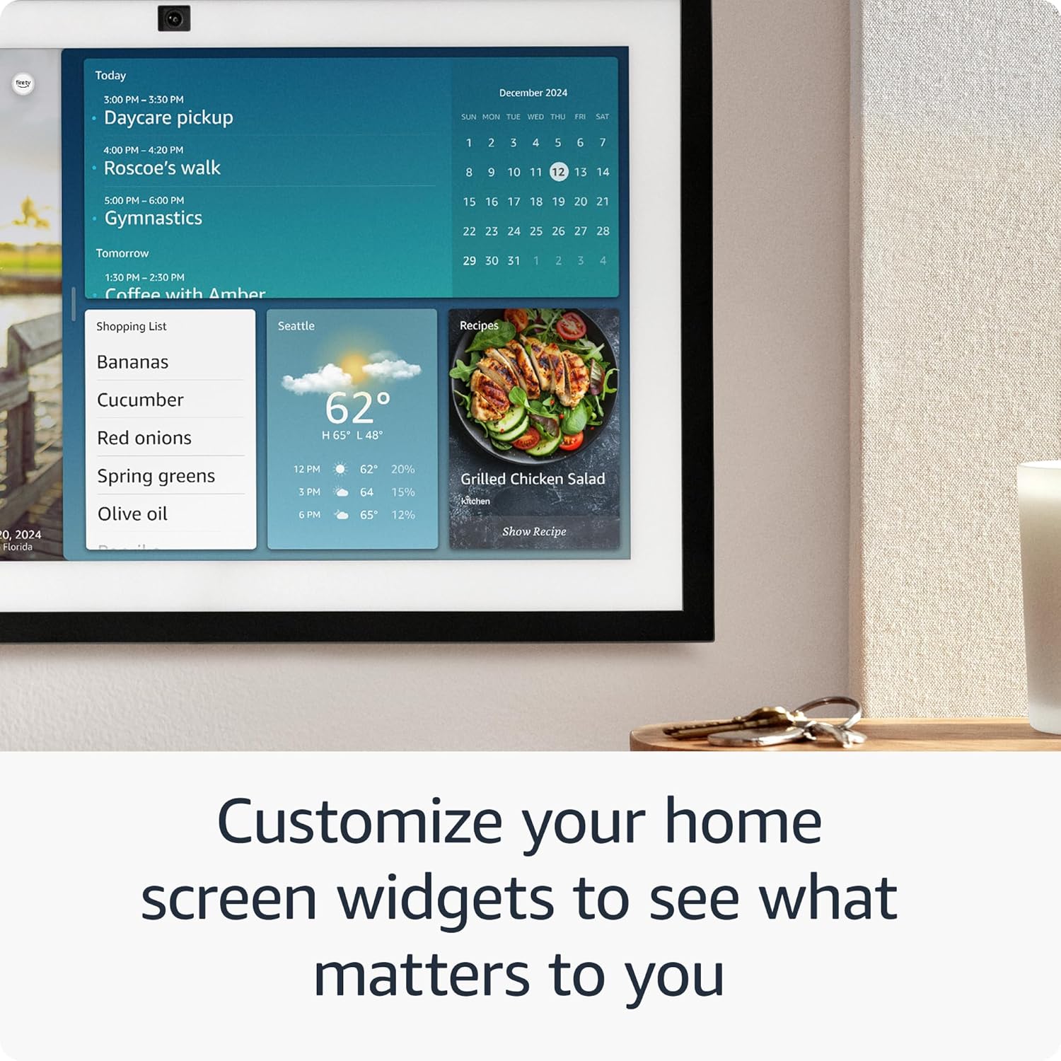 Amazon Echo Show 15 w/ Voice Remote Built-in Alexa & FireTV