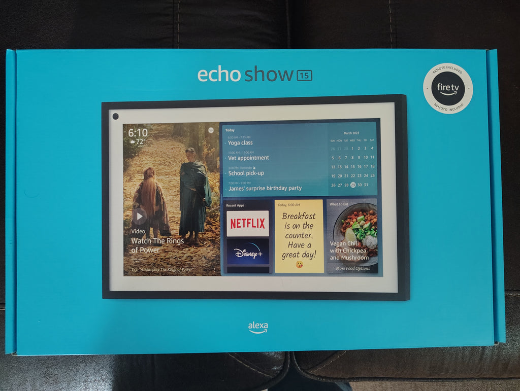 Amazon Echo Show 15 w/ Voice Remote Built-in Alexa & FireTV