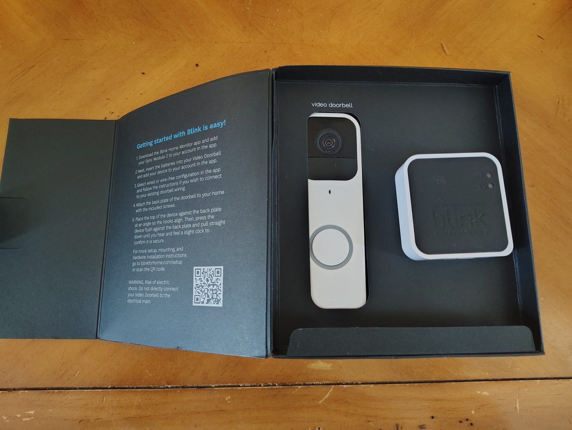 Blink Video Doorbell + Sync Module 2