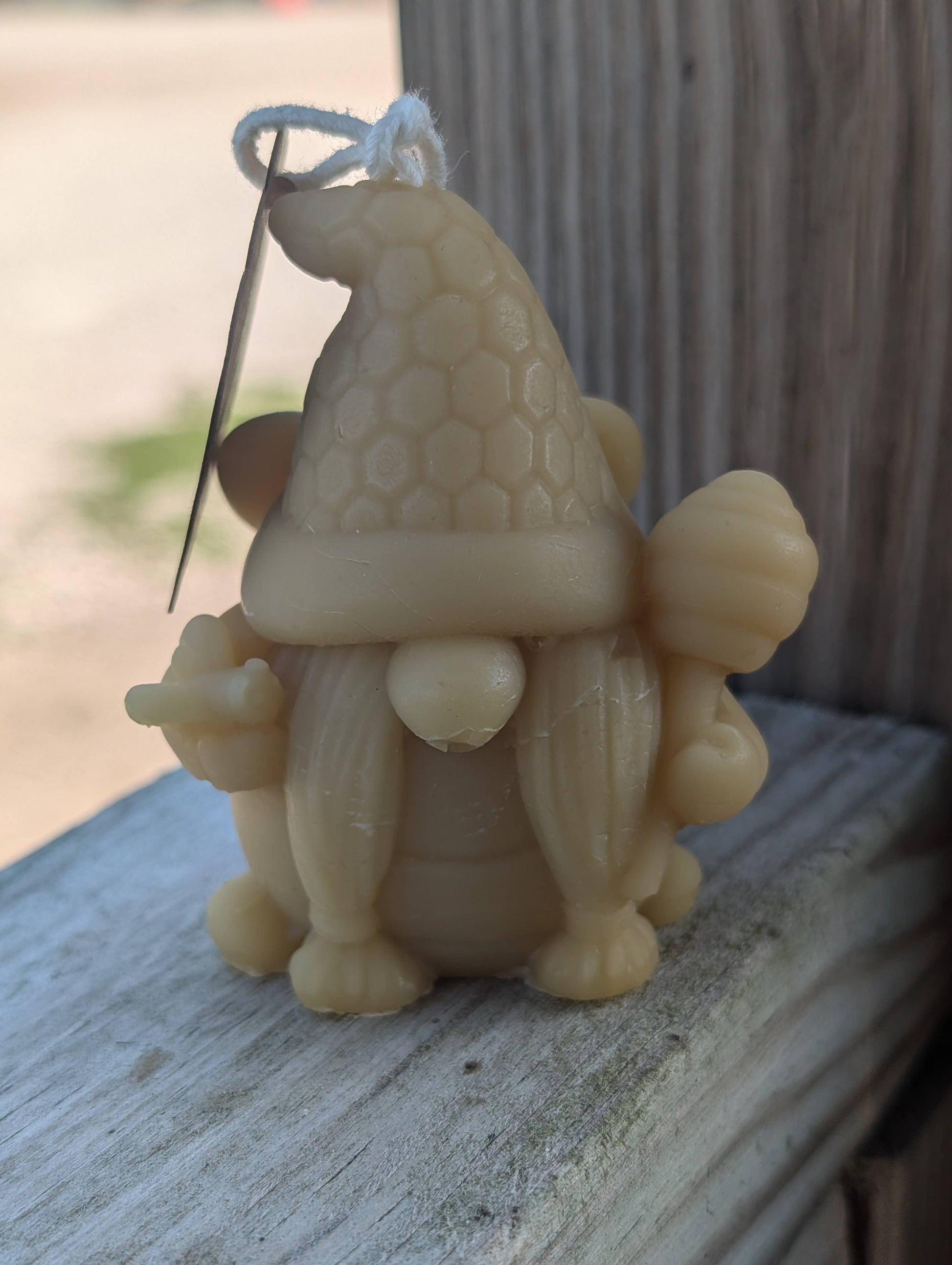 Beeswax Honey Themed Gnome Candles set of 3
