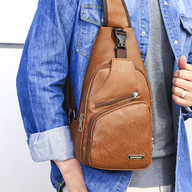 Casual Men's USB Charging Carry Pack