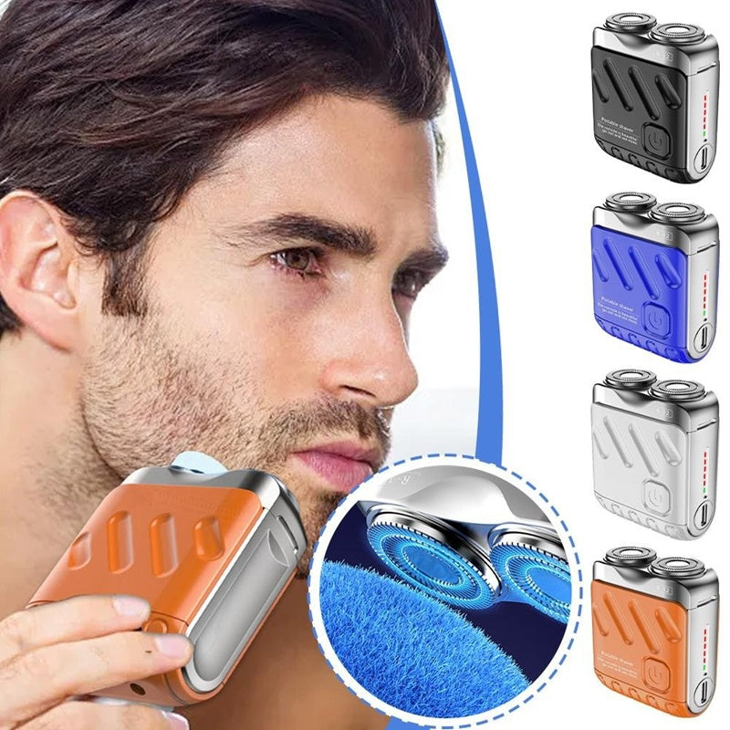 Portable Double Floating Magnetic Blade Rechargeable Pocket Razor