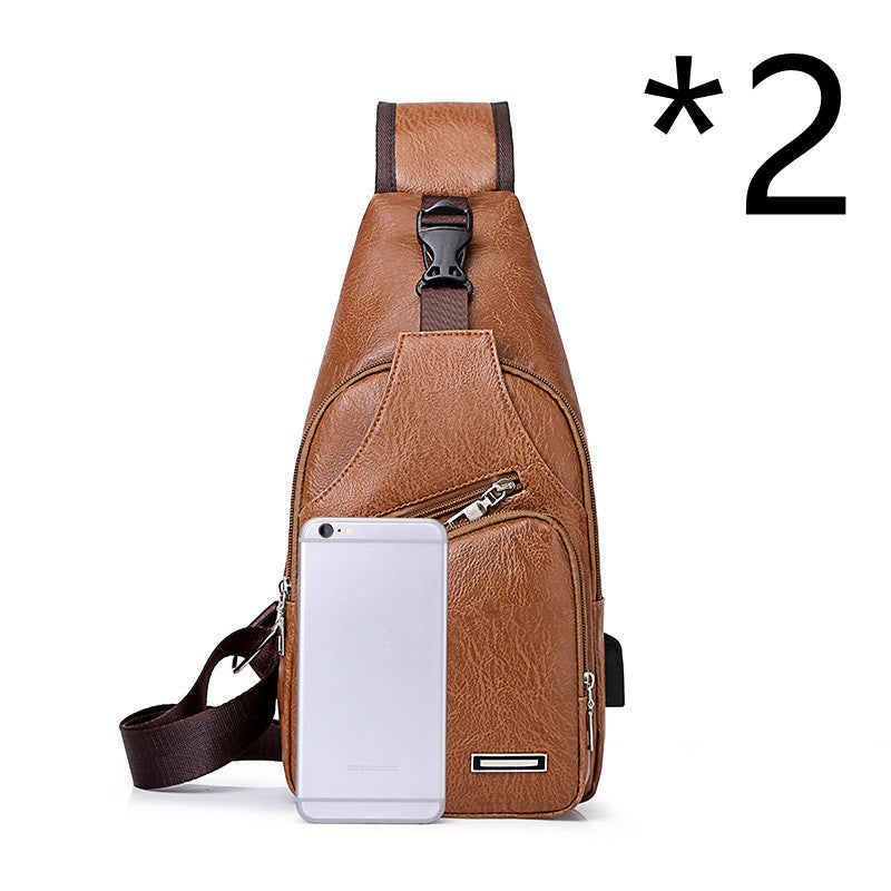 Casual Men's USB Charging Carry Pack