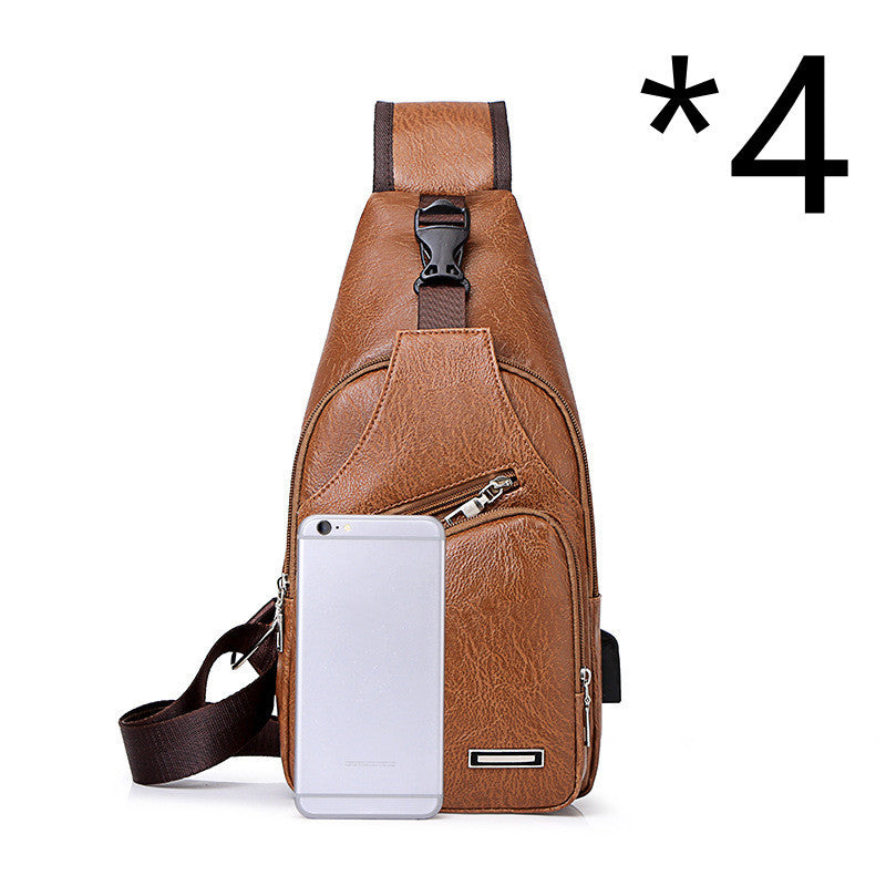 Casual Men's USB Charging Carry Pack