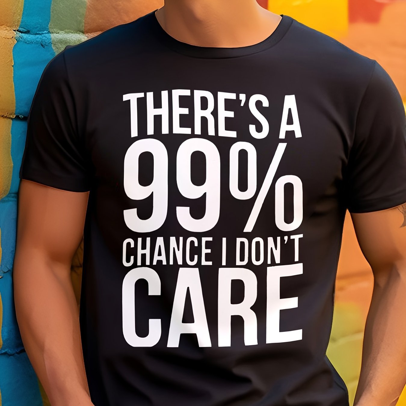 Men's Pattern Printed Short Sleeved T-shirt